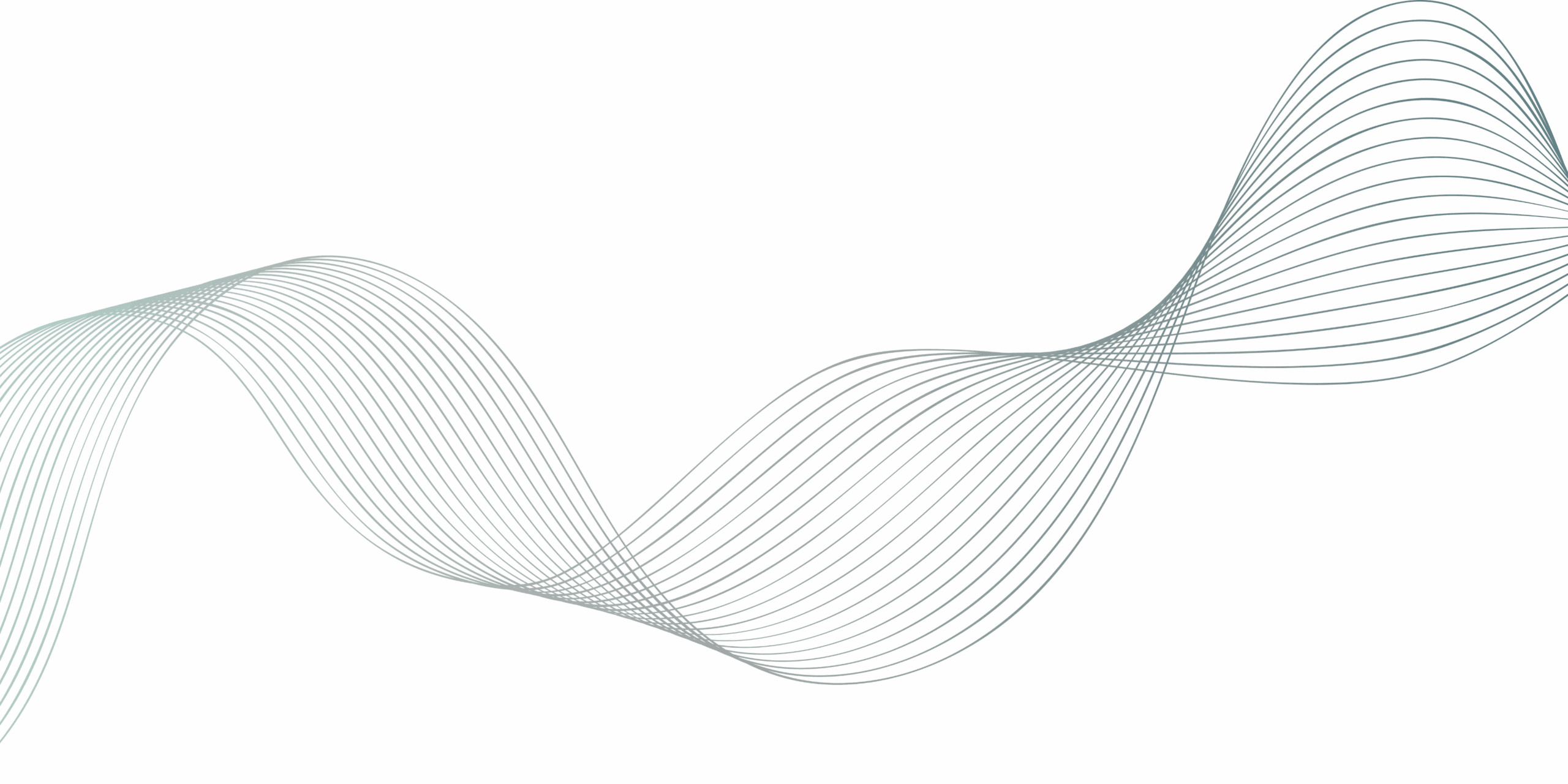 Abstract wave of fine flowing lines in grey