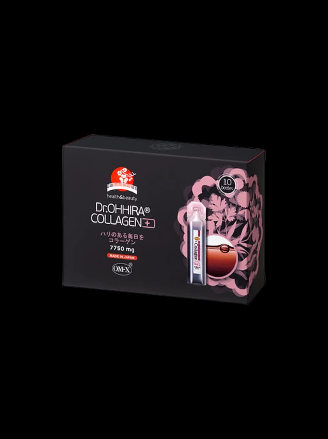 Black box of Dr. Ohhira collagen drink vials